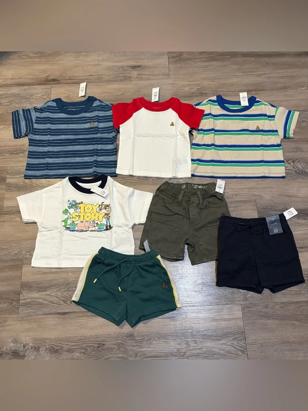 NEW NWT 7 piece Baby Gap 12-18 months summer clothing bundle boys